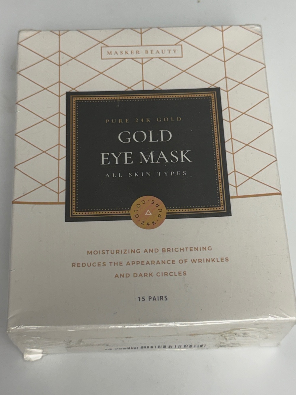Masker Beauty Pure 24K Gold Gold Eye Masks NEW